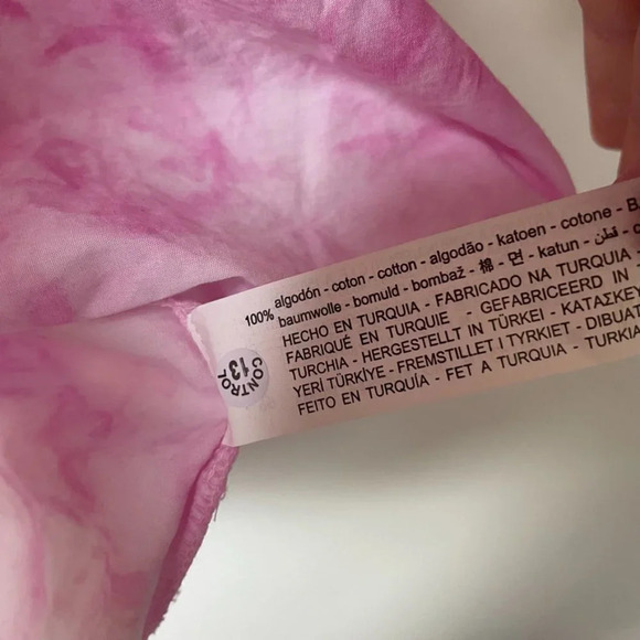 Zara Poplin Tie Dye Ruffle Shoulder Tank Top Sz M  NWT - Picture 8 of 8